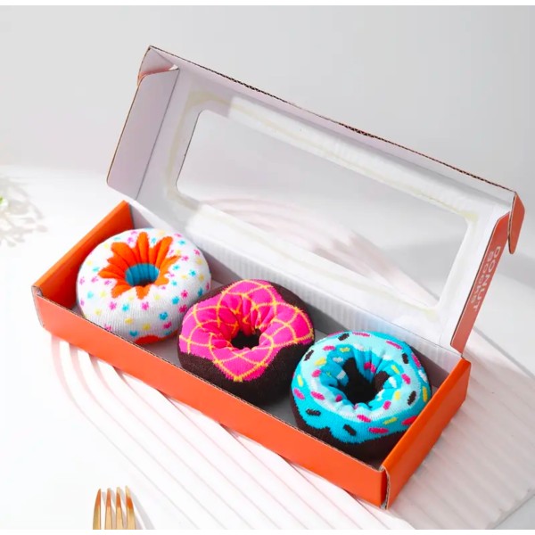 CALCETINES DONUTS PACK 3ud. NARANJA