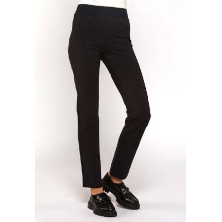 PANTALÓN CINTURILLA GOMA COLOR CREMA