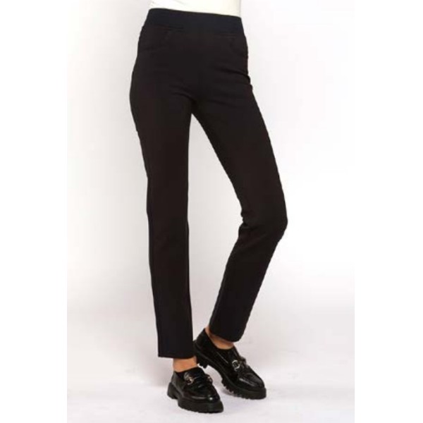 PANTALÓN CINTURILLA GOMA COLOR CREMA